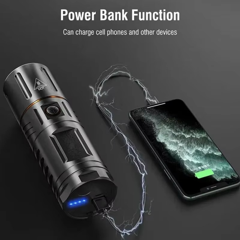 Ultra-Bright High Power Torch with Power-Bank - Image 4